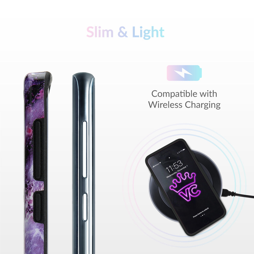 Purple Stone Marble Samsung Galaxy Case - Image 5