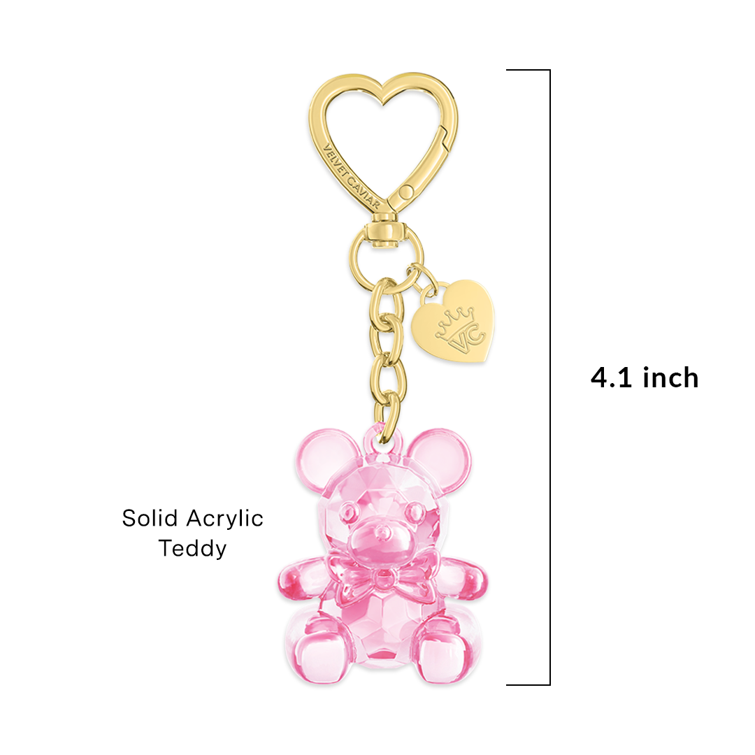 Pink Teddy Bag Charm - Image 4