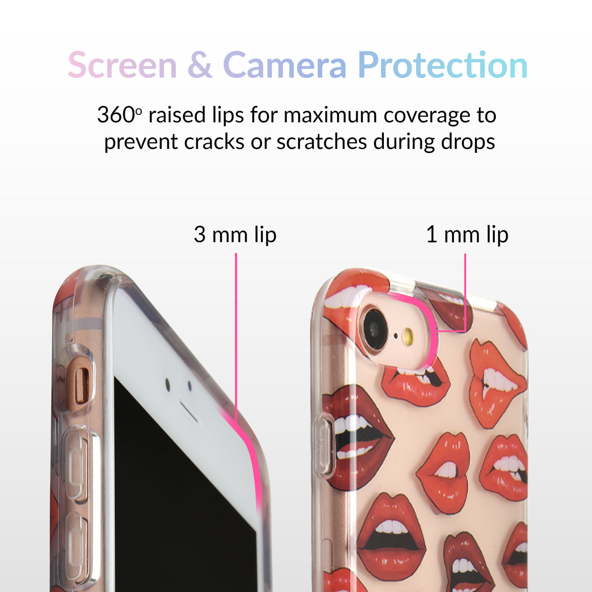 Red Lips iPhone Case - Image 3
