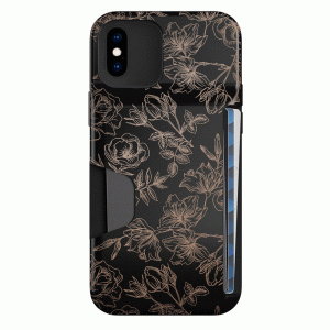 Floral Rose Gold iPhone Wallet Case