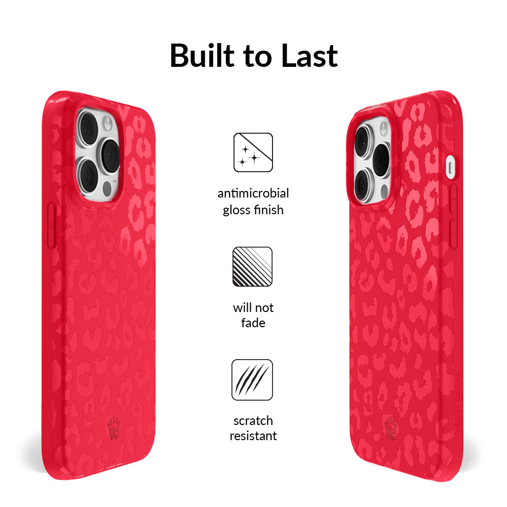 Red Hot Leopard iPhone Case - Image 6