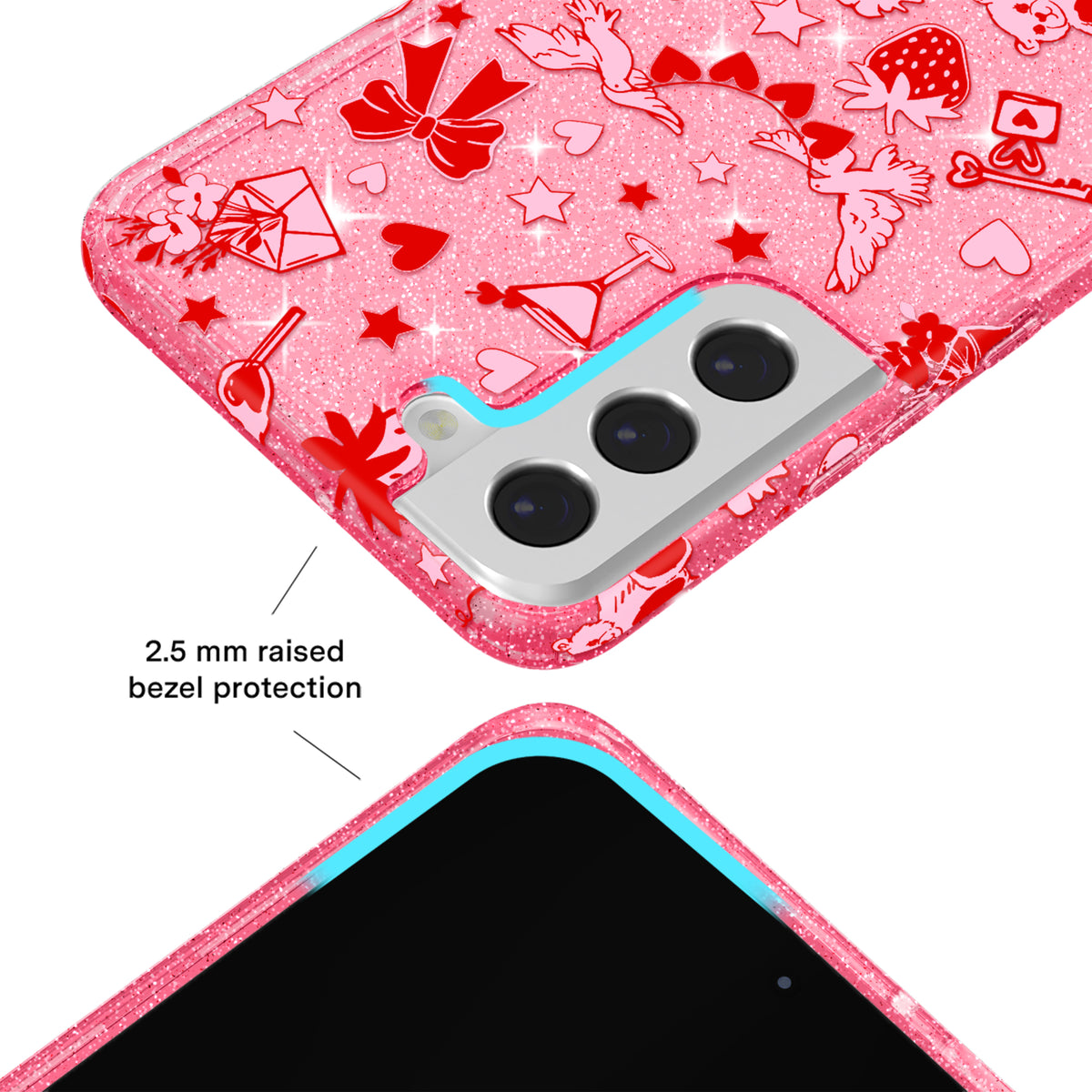 Be Mine Glitter Samsung Case - Image 3