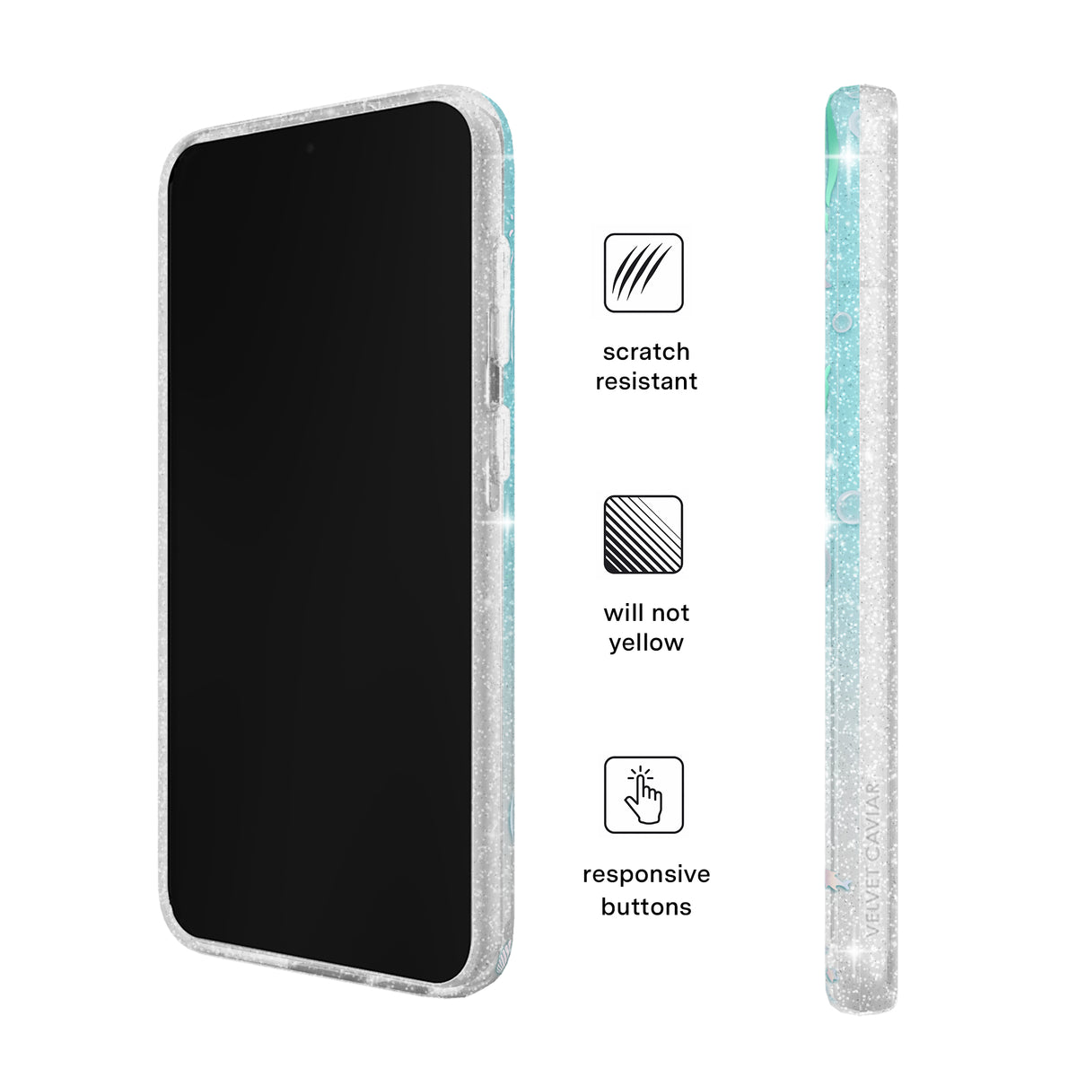 Mermaid Glitter Holo Samsung Case - Image 5
