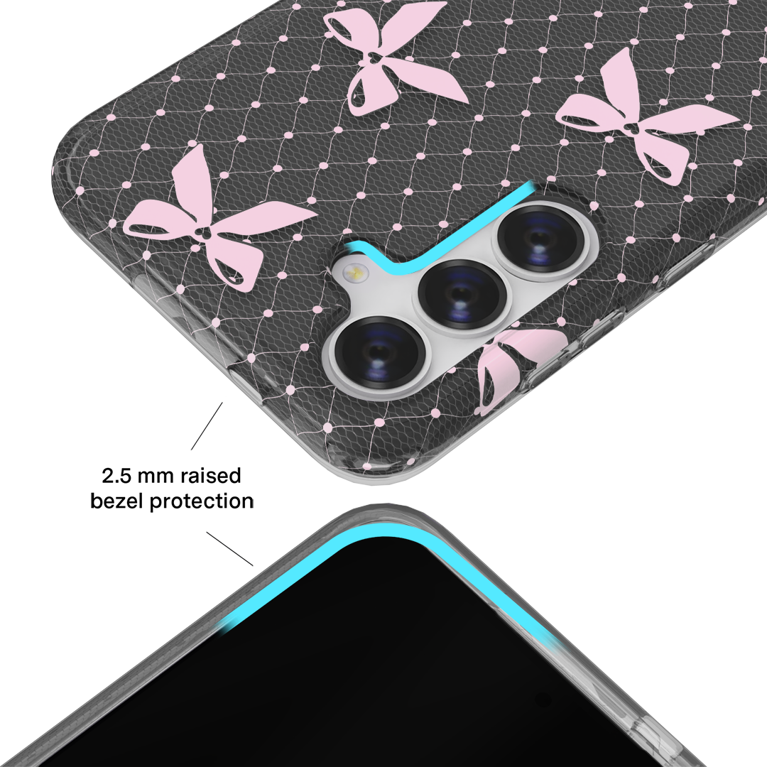 Lacy Pink Bows Samsung Case - Image 3