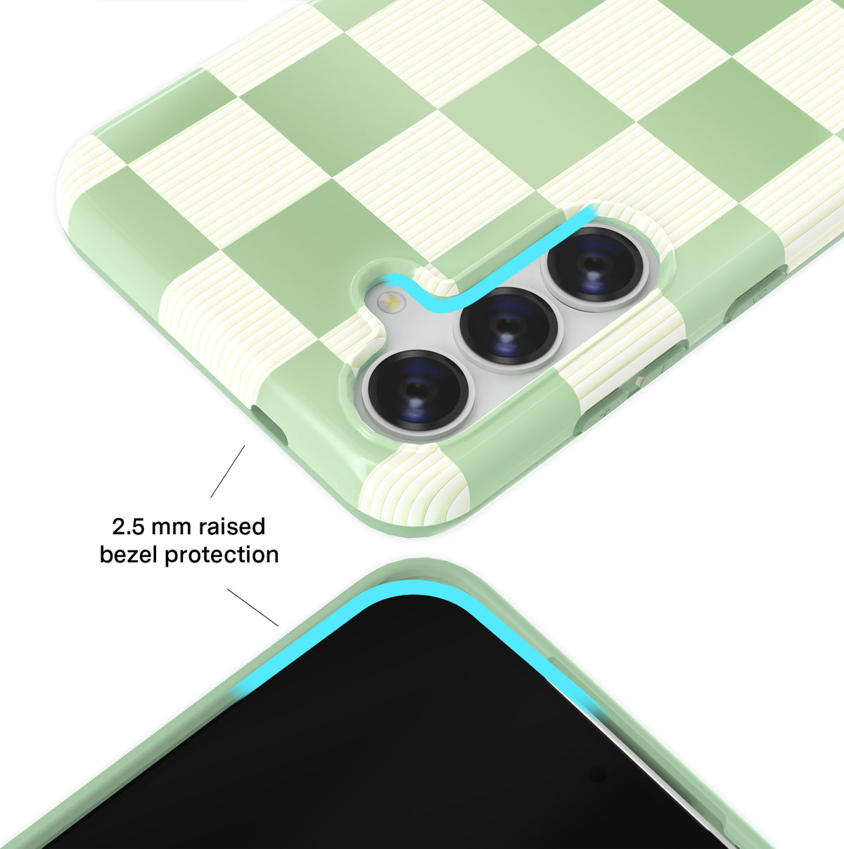 Pistachio Vibe Checkered Samsung Case - Image 7