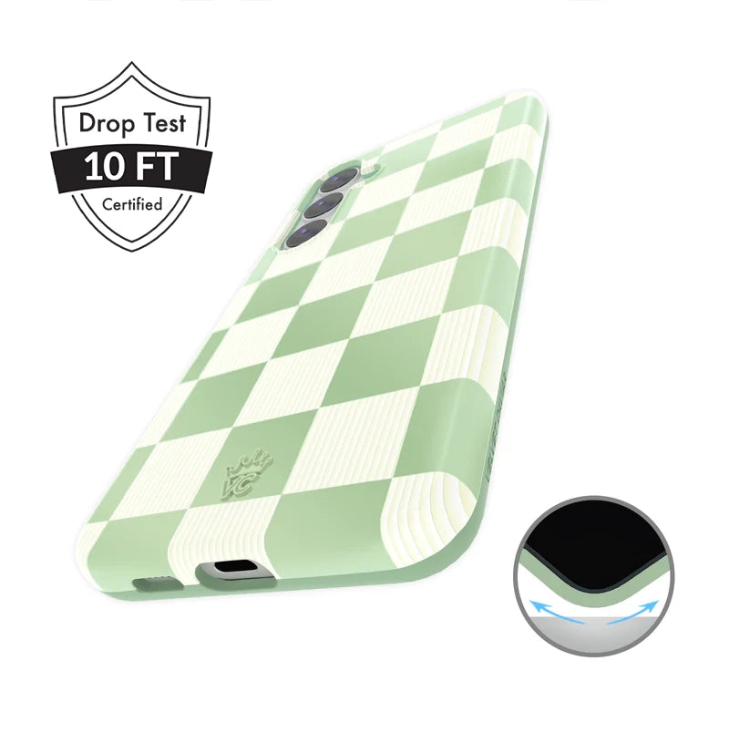 Pistachio Vibe Checkered Samsung Case - Image 4