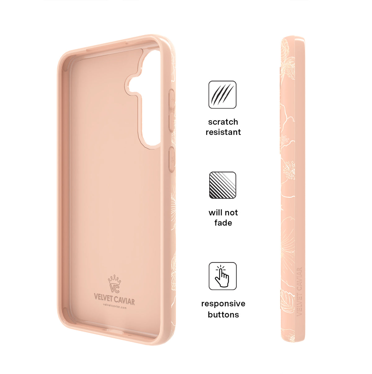 Peach Blossom Floral Samsung Case - Image 6