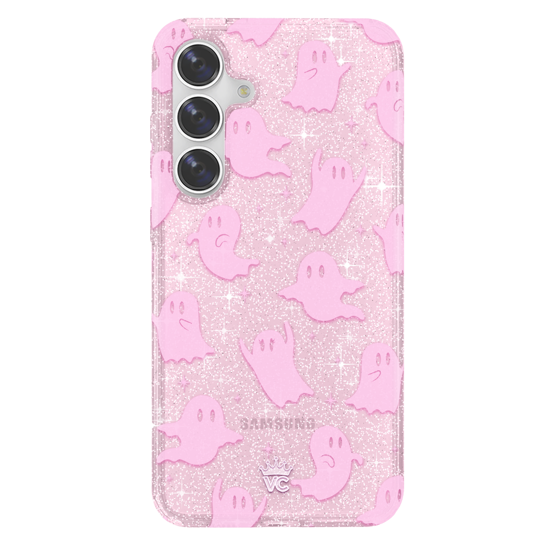 Ghosted Pink Glitter Samsung Case - Image 7