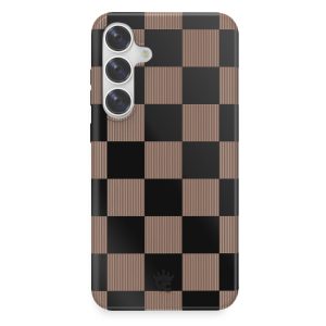 Mocha Vibe Checkered Samsung Case