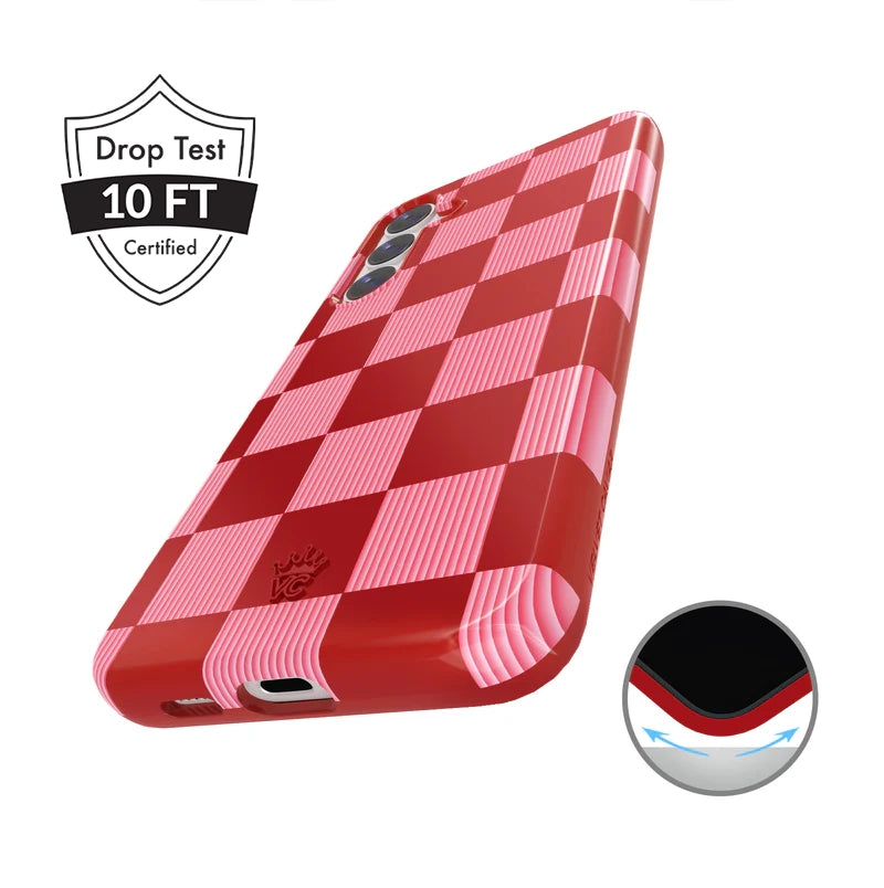 Rose Vibe Checkered Samsung Case - Image 5