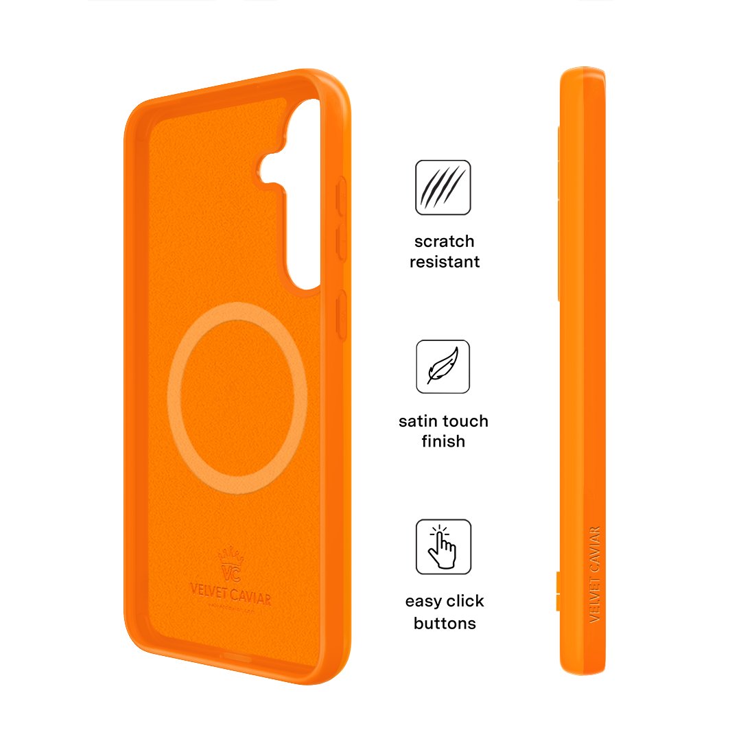 Pumpkin Spice Orange Samsung Case - Image 5