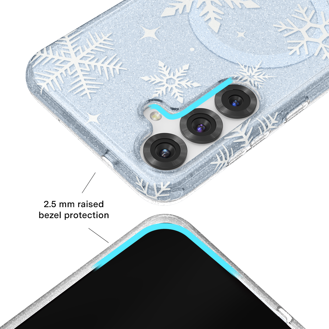 Snow Angel Glitter Samsung Case - Image 8