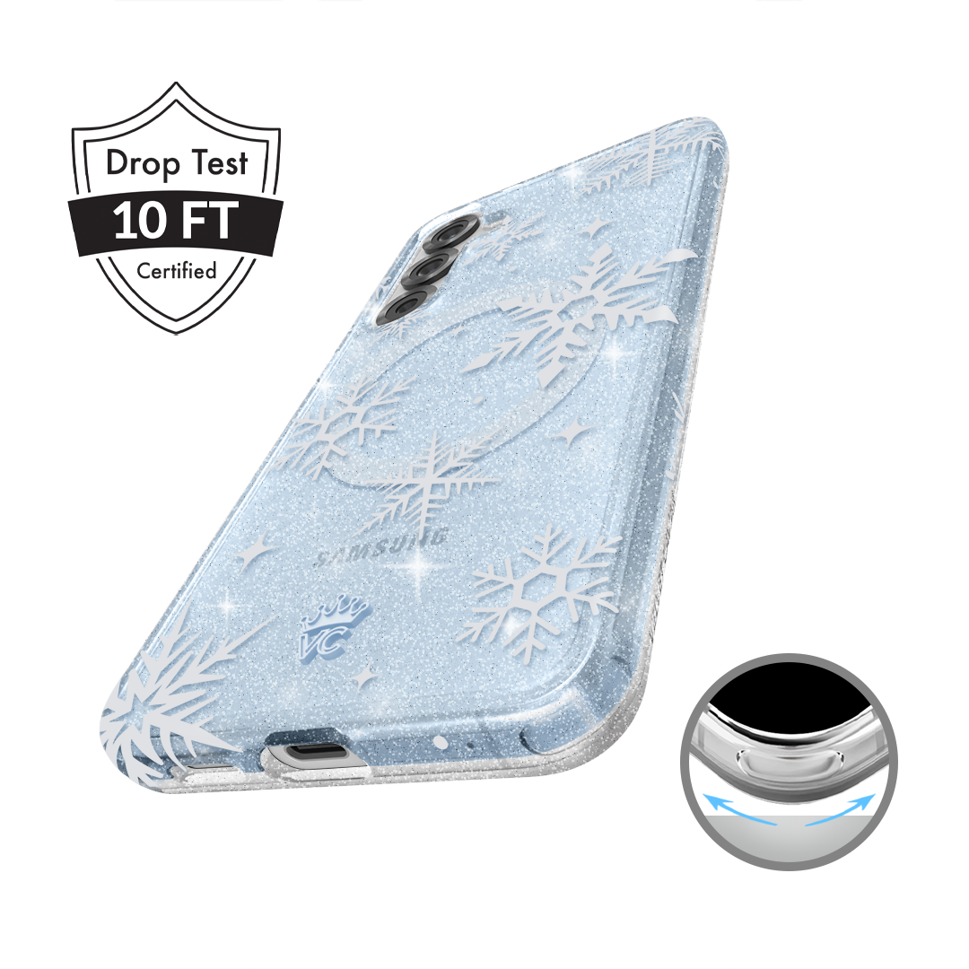 Snow Angel Glitter Samsung Case - Image 7