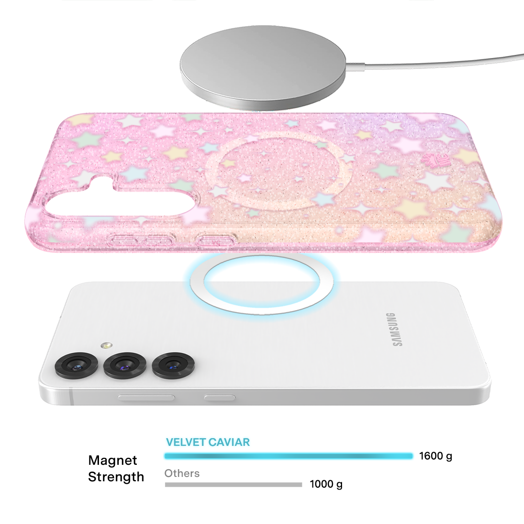 Falling Star Glitter Samsung Case - Image 3