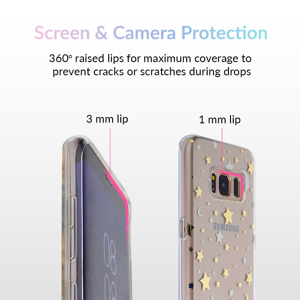 Starry Night Clear Samsung Case - Image 3