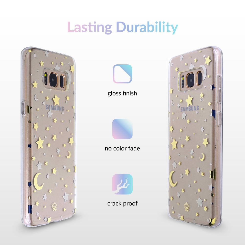 Starry Night Clear Samsung Case - Image 5