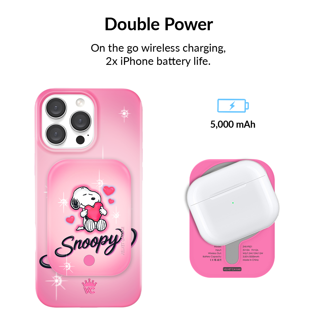 Snoopy Be Mine Portable MagSafe Charger Power Pack - Image 3