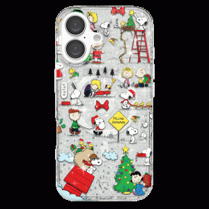 Snoopy Christmas Glitter iPhone Case