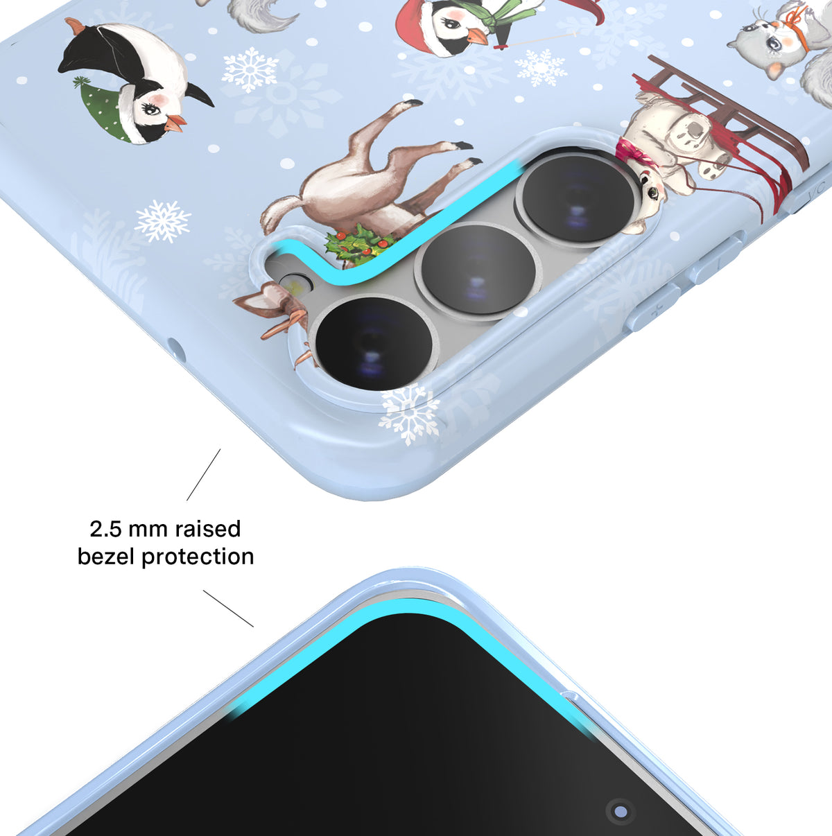 Winter Wonderland Baby Animals Samsung Case - Image 3
