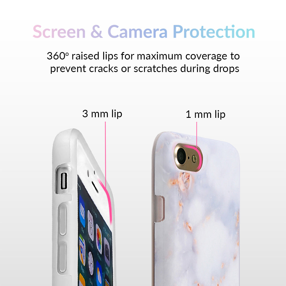 Gray Clouds Marble iPhone Case - Image 2