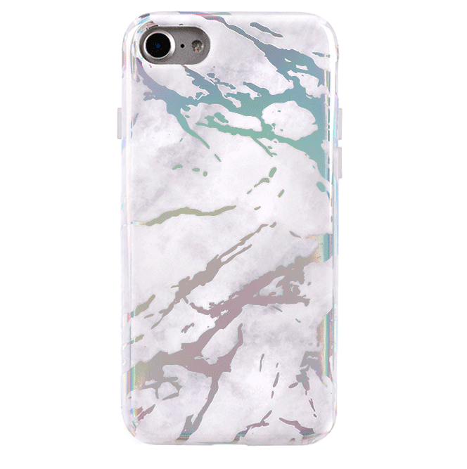Holo White Marble iPhone Case - Image 8
