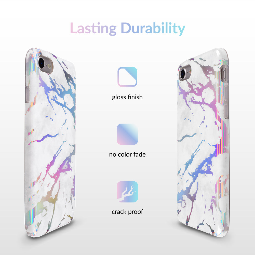 Holo White Marble iPhone Case - Image 6