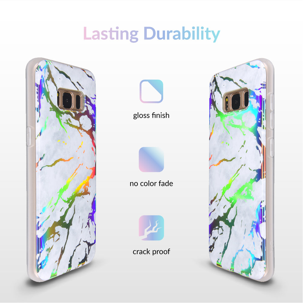 Holo White Marble Samsung Galaxy Case - Image 4