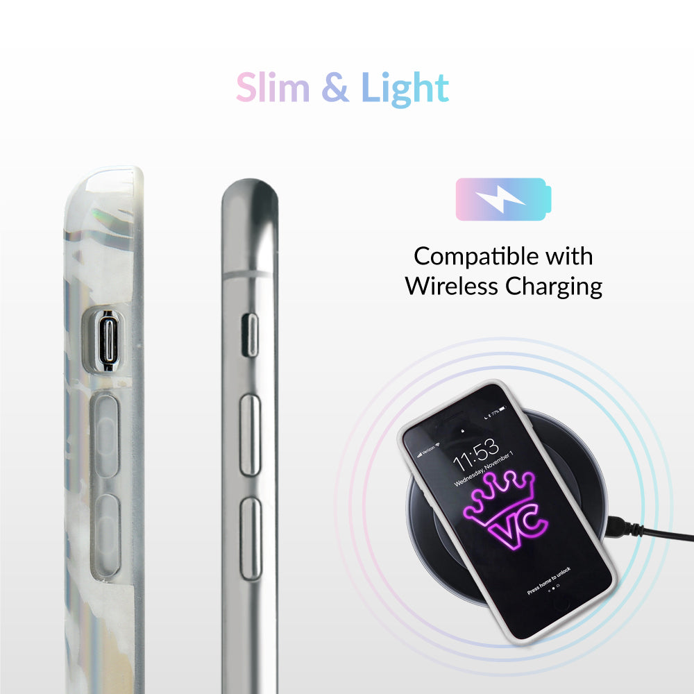 Holo White Marble iPhone Case - Image 7