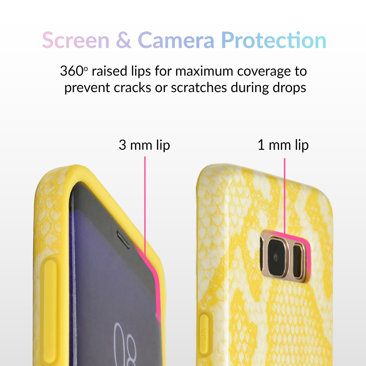 Yellow Snakeskin Samsung Galaxy Case - Image 2